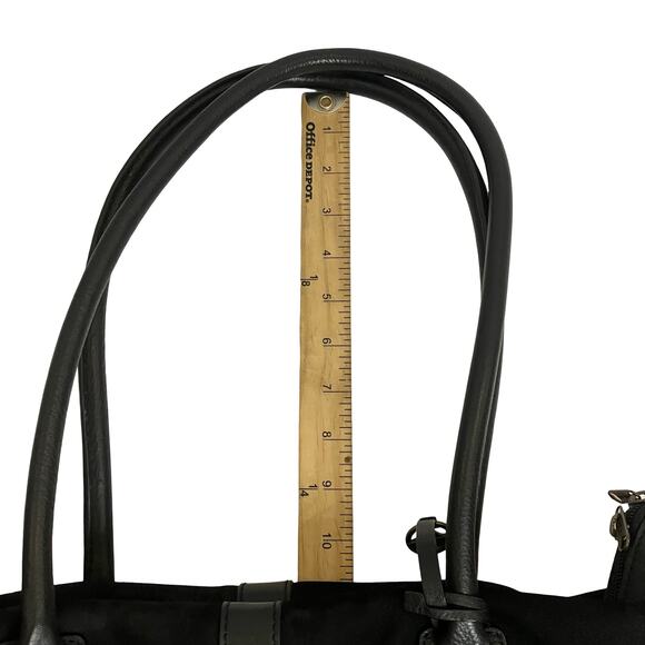 Filson Black Leather Travel Tote Bag - Picture 10 of 13